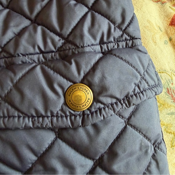Polo Ralph Lauren Quilted Barn Jacket Girls Size Large (10/12) Navy Blue - Picture 12 of 13